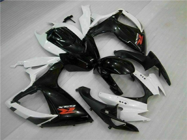 Suzuki GSXR 600 / 750 K6 2006-2007 Motorrad Verkleidungen - Weiß Schwarz