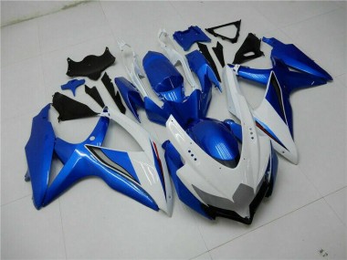 Suzuki GSXR 600 / 750 K8 2008-2010 Motorrad Verkleidung - Blau Weiß