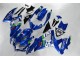 Suzuki GSXR 600 / 750 K8 2008-2010 Motorrad Verkleidungen - Blau Weiß Grün