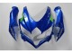 Suzuki GSXR 600 / 750 K8 2008-2010 Motorrad Verkleidungen - Blau Weiß Grün