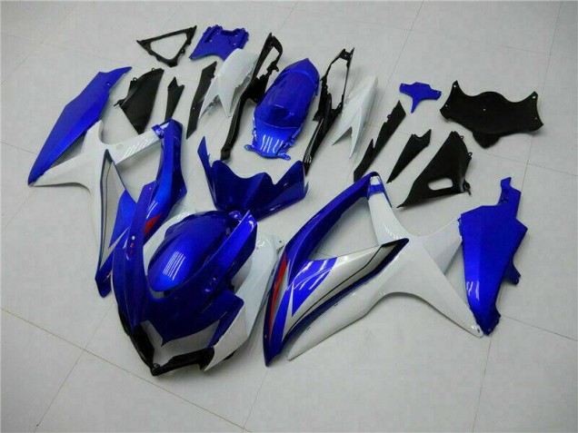Suzuki GSXR 600 / 750 K8 2008-2010 Motorrad Verkleidungen - Blau Weiß Suzuki GSXR 600 / 750 K8 2008-2010 Motorrad Verkleidungen - Blau Weiß