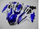 Suzuki GSXR 600 / 750 K8 2008-2010 Motorrad Verkleidungen Komplett Sets - Blau Weiß