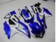 Suzuki GSXR 600 / 750 K8 2008-2010 Motorrad Verkleidungen Komplett Sets - Blau Weiß