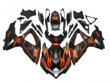 Suzuki GSXR 600 / 750 K8 2008-2010 Motorrad Verkleidungen - Schwarz Orange
