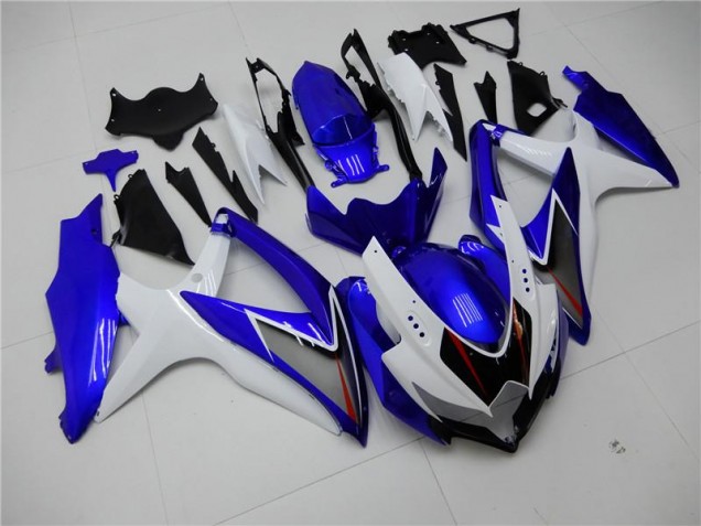 Suzuki GSXR 600 / 750 K8 2008-2010 Motorrad Verkleidungen - Weiß Blau Suzuki GSXR 600 / 750 K8 2008-2010 Motorrad Verkleidungen - Weiß Blau