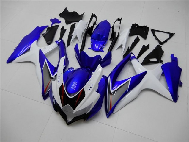 Suzuki GSXR 600 / 750 K8 2008-2010 Motorrad Verkleidungen - Weiß Blau Suzuki GSXR 600 / 750 K8 2008-2010 Motorrad Verkleidungen - Weiß Blau