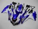 Suzuki GSXR 600 / 750 K8 2008-2010 Motorrad Verkleidungen - Weiß Blau Suzuki GSXR 600 / 750 K8 2008-2010 Motorrad Verkleidungen - Weiß Blau