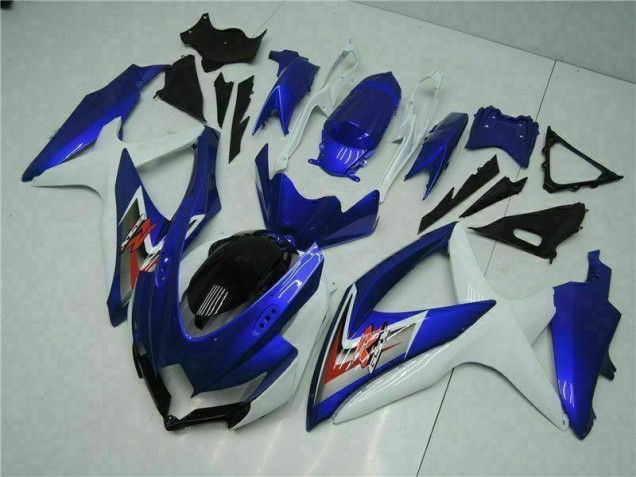 Suzuki GSXR 600 / 750 K8 2008-2010 Motorrad Vollverkleidung - Blau Weiß