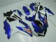 Suzuki GSXR 600 / 750 K8 2008-2010 Motorrad Vollverkleidung - Blau Weiß