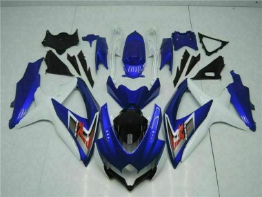 Suzuki GSXR 600 / 750 K8 2008-2010 Motorrad Vollverkleidung - Blau Weiß