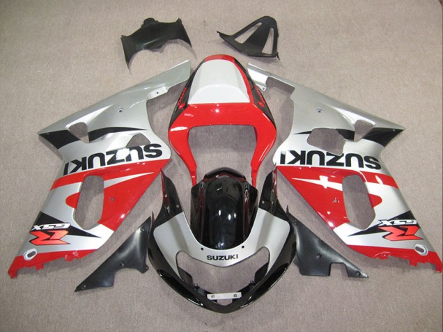 Suzuki GSXR 600 K1 K2 K3 2001-2003 Motorrad Verkleidungen - Rot Silber