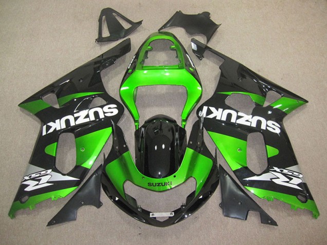 Suzuki GSXR 600 K1 K2 K3 2001-2003 Motorrad Verkleidungen - Schwarz Grün
