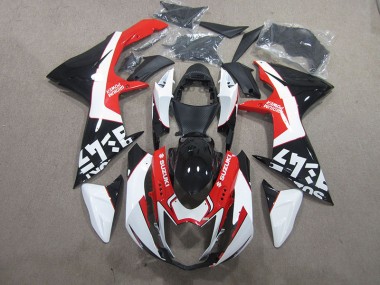 Suzuki GSXR 600 K11 2011-2024 Motorrad Verkleidungen - Schwarz Rote Weiß