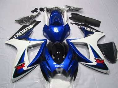Suzuki GSXR 600 K6 2006-2007 Motorrad Verkleidungen - Blau Weiß