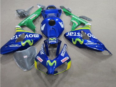 Suzuki GSXR 600 K6 2006-2007 Motorrad Verkleidungen - Blaus Movistar Castrol
