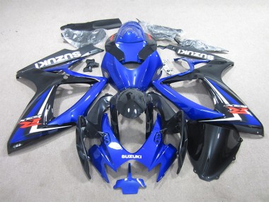 Suzuki GSXR 600 K6 2006-2007 Motorrad Verkleidungen - Schwarz Blau