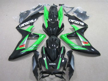 Suzuki GSXR 600 K6 2006-2007 Motorrad Verkleidungen - Schwarz Grün