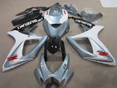 Suzuki GSXR 600 K6 2006-2007 Motorrad Verkleidungen - Weiß Grau