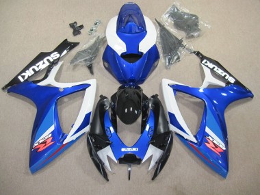Suzuki GSXR 600 K6 2006-2007 Motorrad Vollverkleidung - Blau Weiß