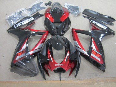 Suzuki GSXR 600 K6 2006-2007 Motorrad Vollverkleidung - Schwarz Rot
