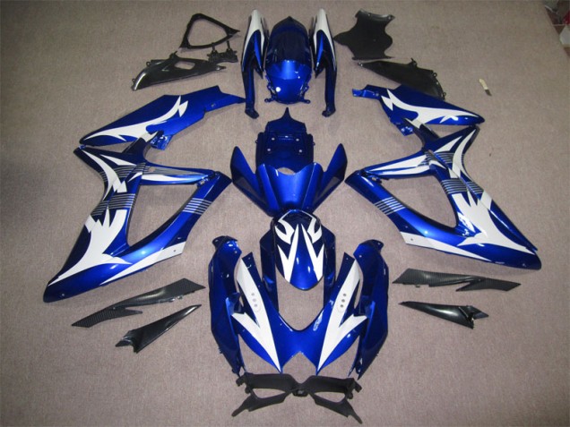 Suzuki GSXR 600 K8 2008-2010 Motorrad Verkleidungen - Blau Weiß