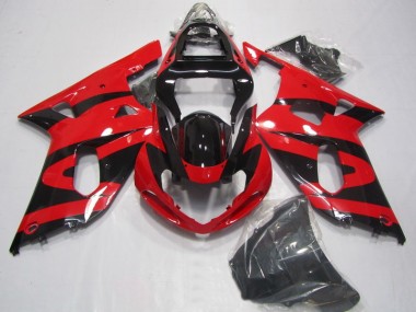 Suzuki GSXR 750 K1 K2 K3 2001-2003 Motorrad Verkleidung - Schwarz Rot