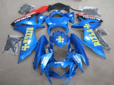 Suzuki GSXR 750 K11 2011-2024 Motorrad Verkleidungen - Blau Gelb Rizla