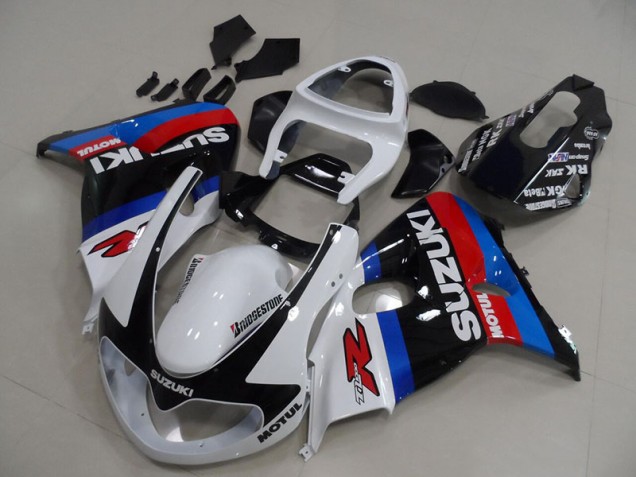 Suzuki TL1000R 1998-2003 Motorrad Verkleidungen - Weiß Blau Motul