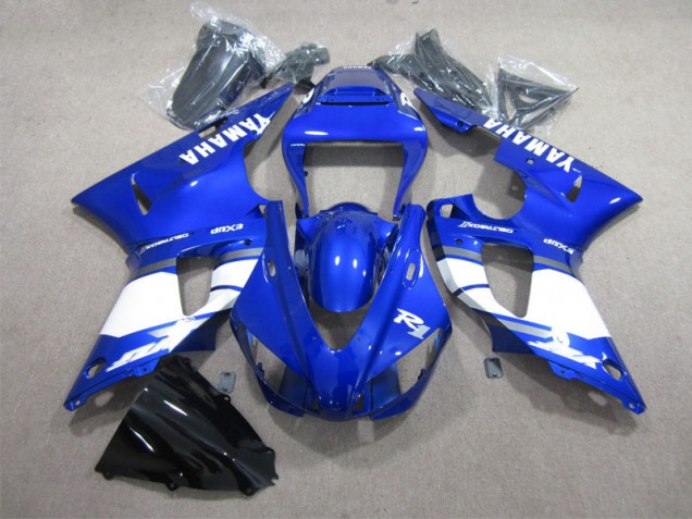 Yamaha R1 1998-1999 Motorrad Verkleidungen - Blau Weißer Aufkleber Yamaha R1 1998-1999 Motorrad Verkleidungen - Blau Weißer Aufkleber