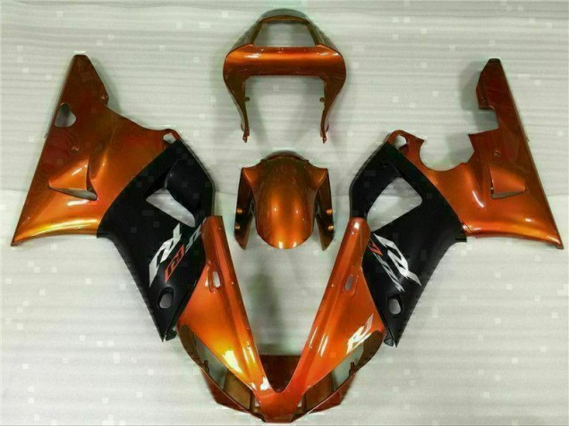 Yamaha R1 2000-2001 Motorrad Verkleidung - Orange