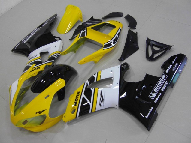 Yamaha R1 2000-2001 Motorrad Verkleidungen - Gelb Anniversary