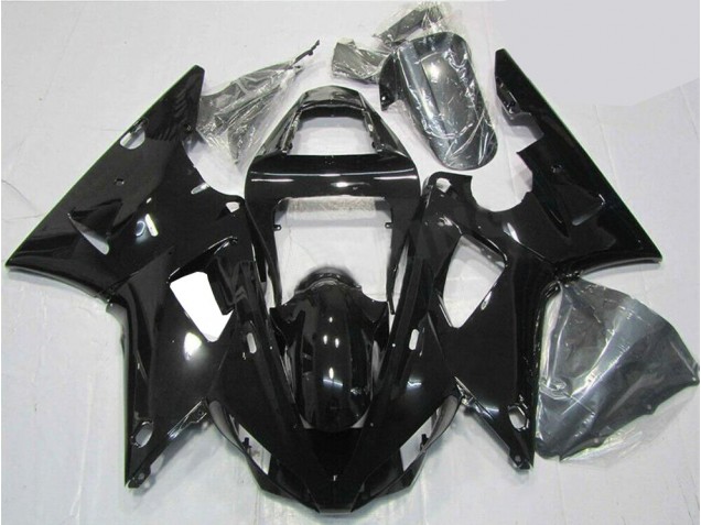 Yamaha R1 2000-2001 Motorrad Verkleidungen - Glänzend Schwarz Yamaha R1 2000-2001 Motorrad Verkleidungen - Glänzend Schwarz