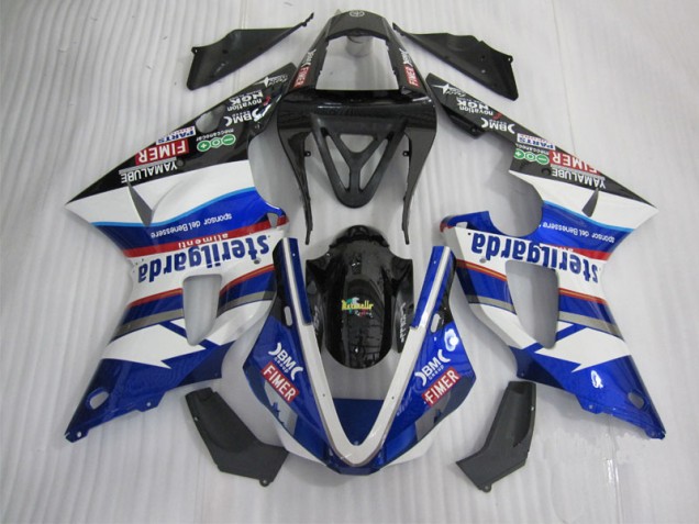 Yamaha R1 2000-2001 Motorrad Verkleidungen - Schwarz Weiß Blau SantUnder