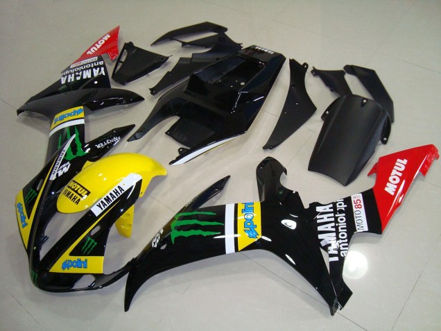 Yamaha R1 2002-2003 Motorrad Verkleidungen - Monster Drink Grafik
