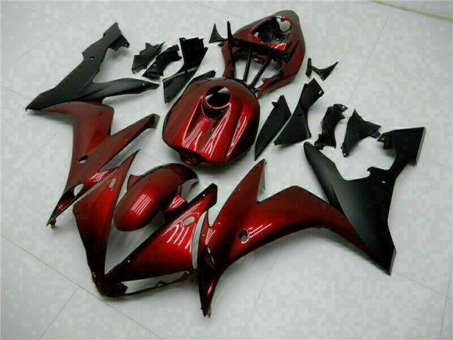 Yamaha R1 2004-2006 Motorrad Verkleidung - Rot Schwarz