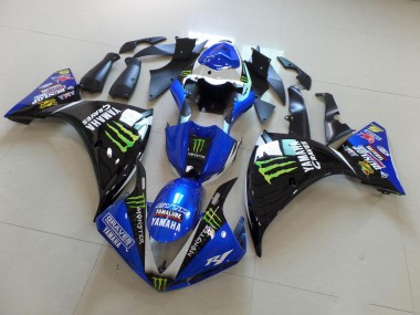 Yamaha R1 2009-2011 Motorrad Verkleidung - BlauSchwarz Monster