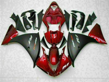 Yamaha R1 2009-2011 Motorrad Verkleidung - Rot Schwarz