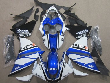 Yamaha R1 2009-2011 Motorrad Verkleidungen - Blau Weiß