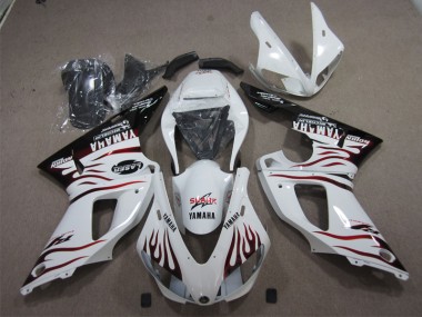 Yamaha R1 2009-2011 Motorrad Verkleidungen - Weiß Schwarz Rot Hai