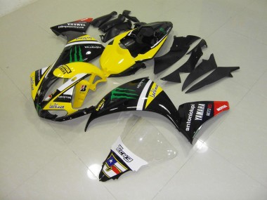 Yamaha R1 2012-2014 Motorrad Verkleidungen - Gelb Monster