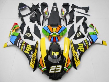 Yamaha R1 2015-2019 Motorrad Verkleidungen - Gelb Schwarz 23