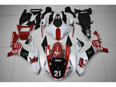 Yamaha R1 2015-2019 Motorrad Verkleidungen - Rot Schwarz 21