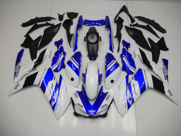 Yamaha R3 2015-2022 Motorrad Verkleidungen - Blau Weiß Blau Weiß ENEOS