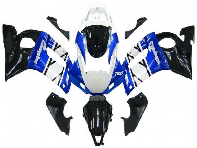 Yamaha R6 1998-2002 Motorrad Verkleidungen - Blau schwarze Champions Yamaha R6 1998-2002 Motorrad Verkleidungen - Blau schwarze Champions