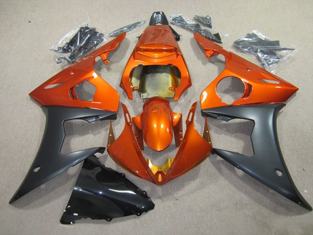 Yamaha R6 2003-2005 Motorrad Verkleidung - Orange Schwarz