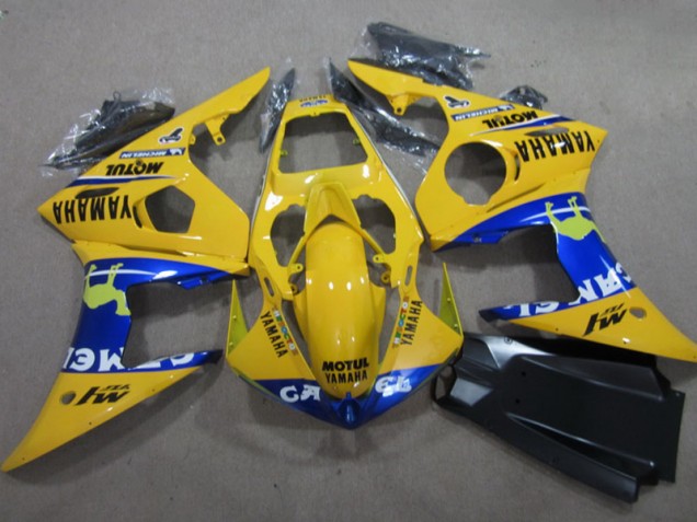 Yamaha R6 2003-2005 Motorrad Verkleidungen - Gelb Motul