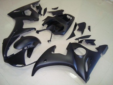 Yamaha R6 2003-2005 Motorrad Verkleidungen - Matt Schwarz