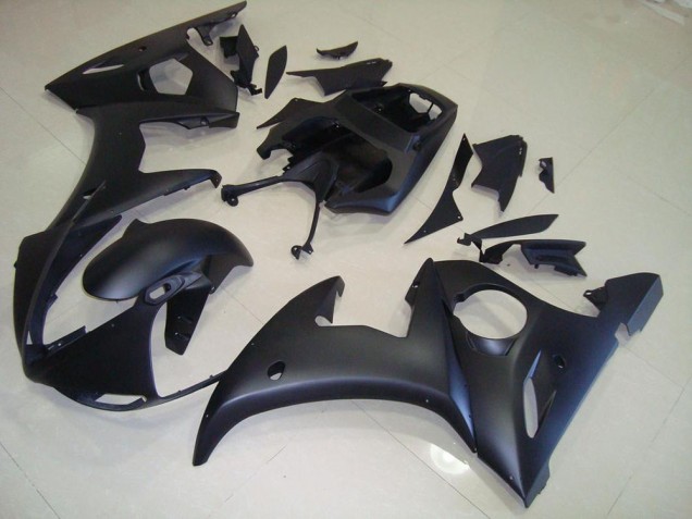 Yamaha R6 2003-2005 Motorrad Verkleidungen - Matt Schwarz