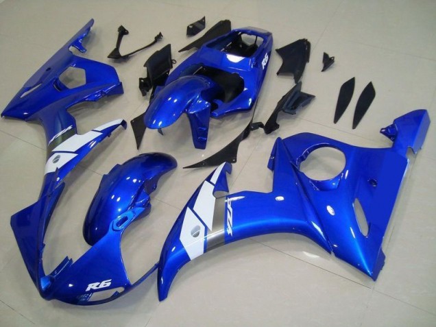 Yamaha R6 2003-2005 Motorrad Verkleidungen - OEM Stil Blau