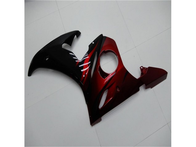 Yamaha R6 2003-2005 Motorrad Verkleidungen - Schwarz Rot